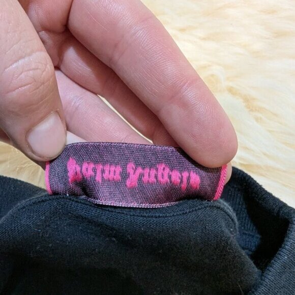 Palm Angels Black and Orange Long Sleeve T Shirt - Picture 7 of 9